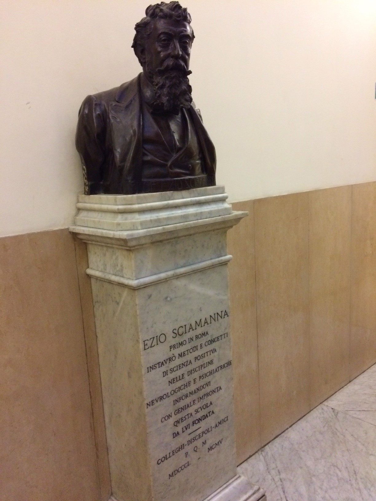 Ezio Sciamanna's bust, Rome (by Francesco Saverio Bersani).JPG